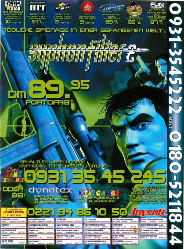 Händleranzeige mit Dynatex, Video Games 06/2000